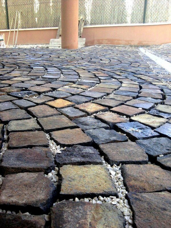 Kámen Bohemia - Dlažební kostky - Andezit A52 kamenná dlažba