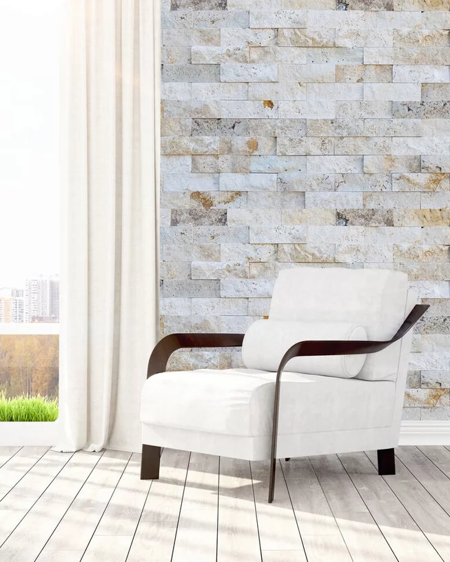 Brickstone LIGHT Travertin BS22 kamenný cihličkový obklad