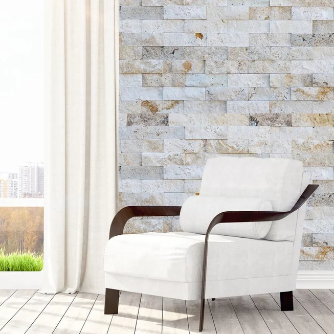 Brickstone LIGHT Travertin BS22 kamenný cihličkový obklad