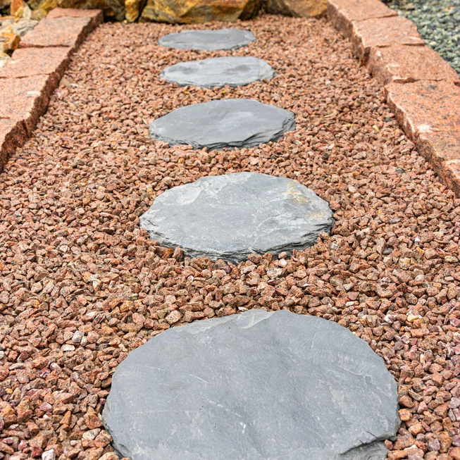 Břidlice B95 kulaté nášlapné kameny