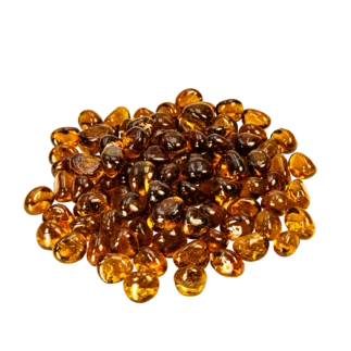 BROWN skleněné valouny/dekorační kameny