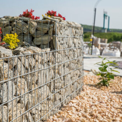 Gabion jako květináč