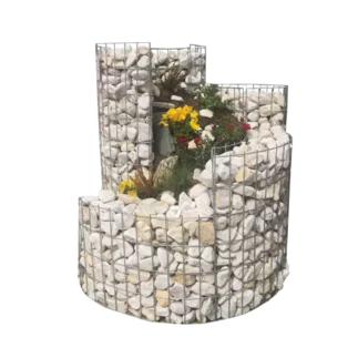 Gabionový šnek - prázdny koš