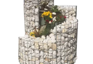 Gabionový šnek - prázdny koš