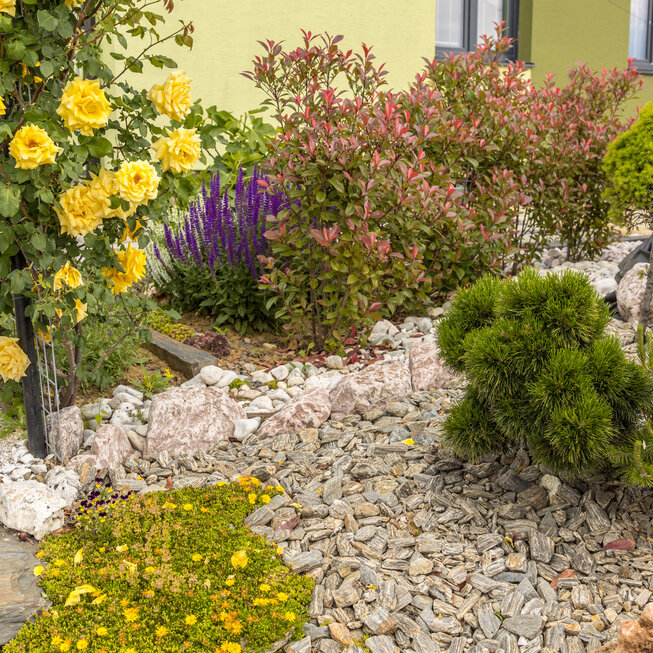 Kamenná kůra KK27 dekorační štěrk/okrasné kamenivo