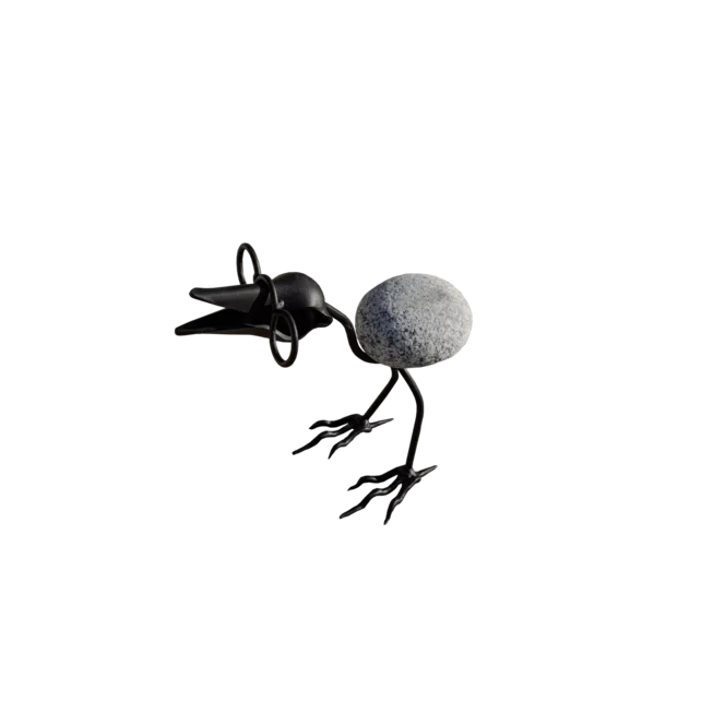 Kamenný pták s brýlemi