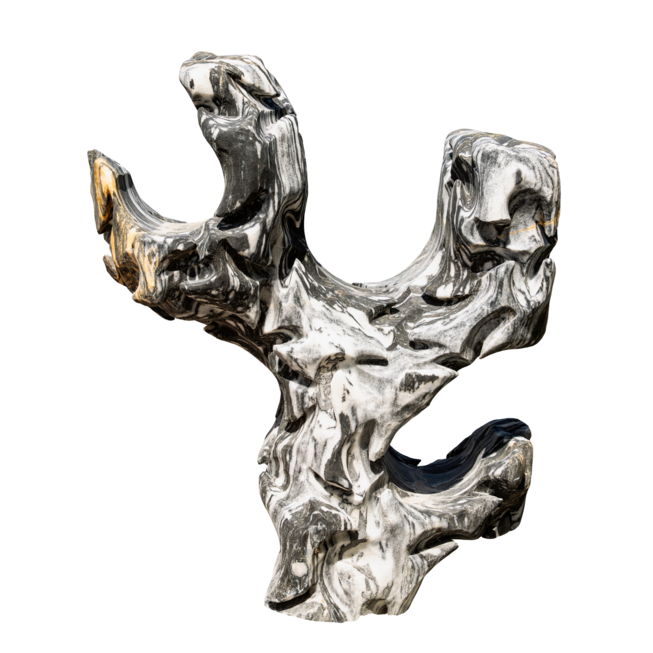 Mramor LIGNO ZEBRA ART M95 “M“ solitérní kámen