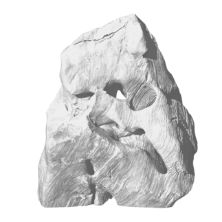 Mramor M17 podřezaný solitérní kámen