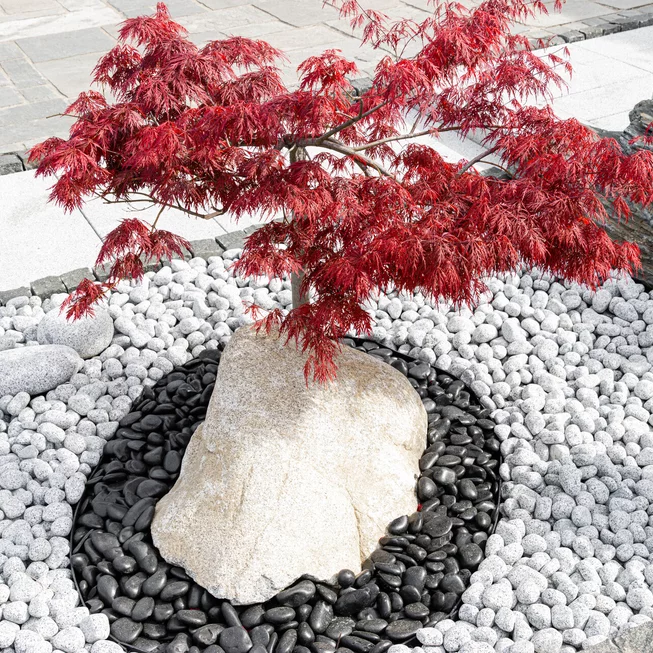 Mramor ML95 leštěný dekorační valouny / okrasné kamenivo