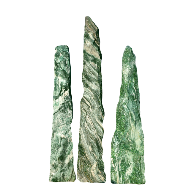 Mramor POLAR GREEN M61 sloup podřezaný solitérní kámen