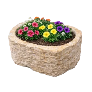 Mramor PREMIUM ART M21 kamenný květináč