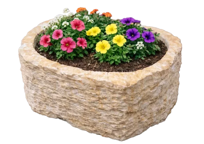 Mramor PREMIUM ART M21 kamenný květináč