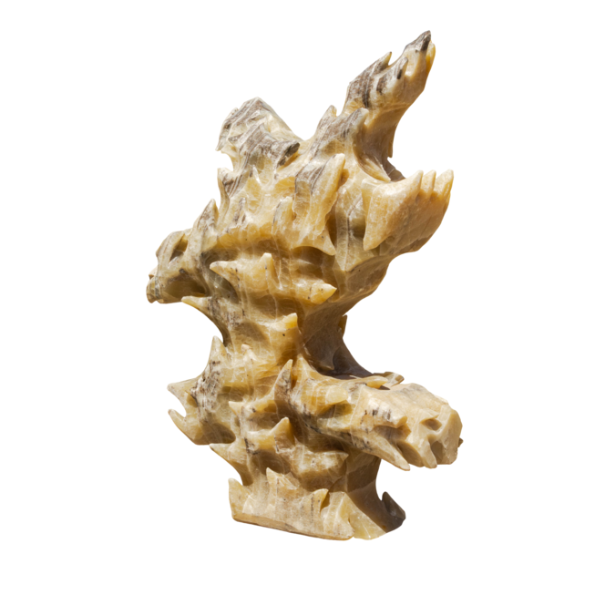 Onyx LIGNO CREAM ART OX19 “L“ solitérní kámen