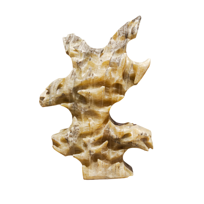 Onyx LIGNO CREAM ART OX19 “L“ solitérní kámen