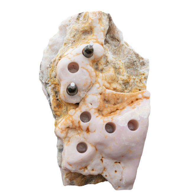 Onyx PINK WINE ROCK ART OX35 stojan na víno