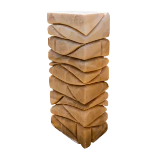 Onyx vyřezávaný hranol ART OX55 solitérní kámen Onyx vyřezávaný hranol ART OX55 solitérní kámen