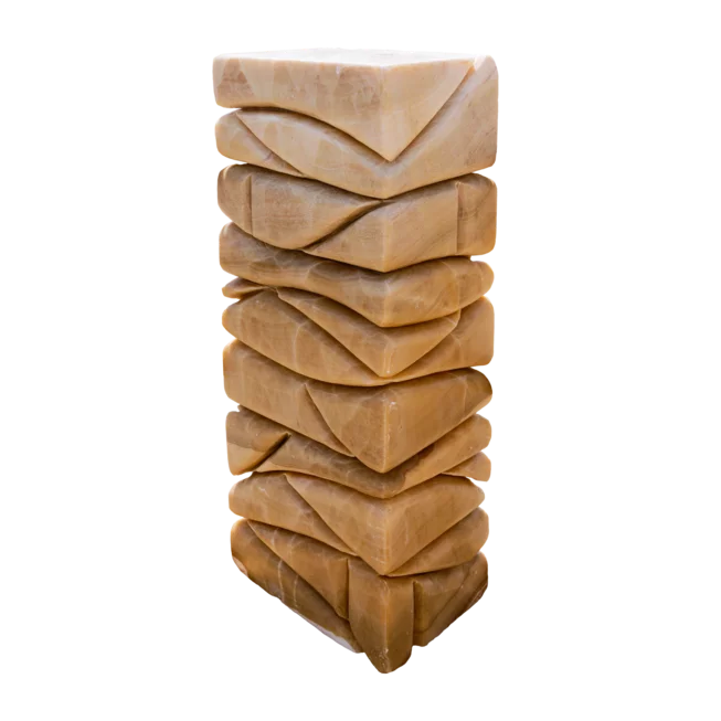 Onyx vyřezávaný hranol ART OX55 solitérní kámen