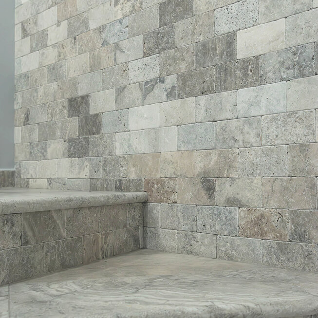 Travertin Antik BLUE SKY ATR73 kamenný cihličkový obklad