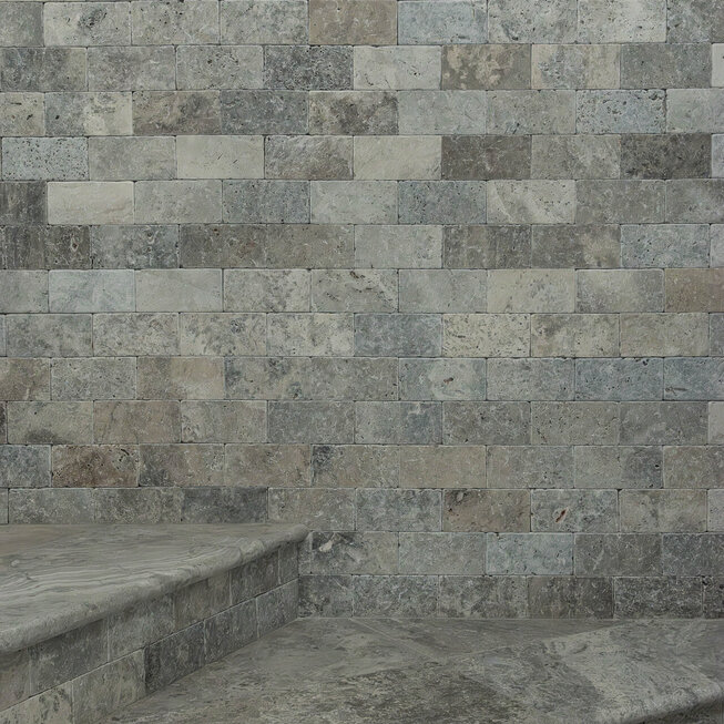 Travertin Antik BLUE SKY ATR73 kamenný cihličkový obklad