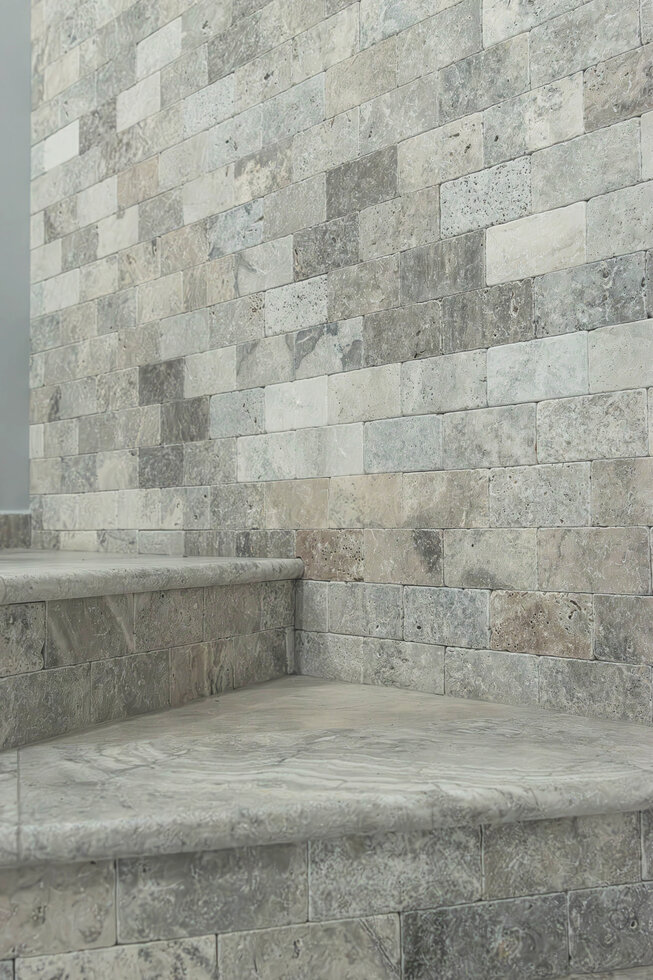 Travertin Antik BLUE SKY ATR73 kamenný cihličkový obklad