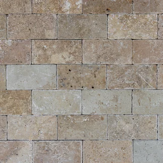 Travertin Antik COFFEE ATR55 kamenný cihličkový obklad