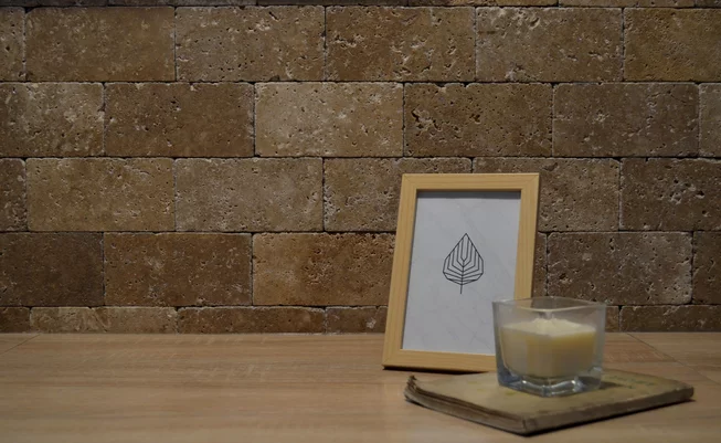 Travertin Antik COFFEE ATR55 kamenný cihličkový obklad