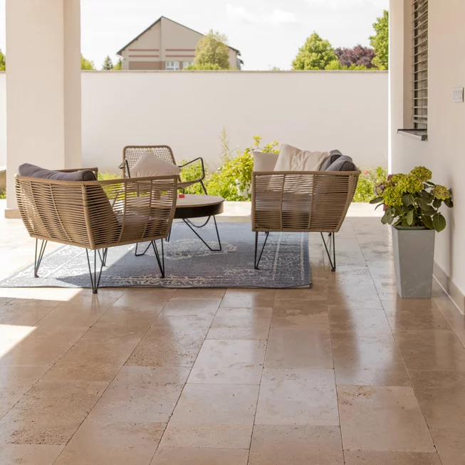 Travertin Antik COFFEE ATR55 obklad/dlažba