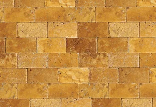 Travertin Antik HONEY ATR26 kamenný cihličkový obklad
