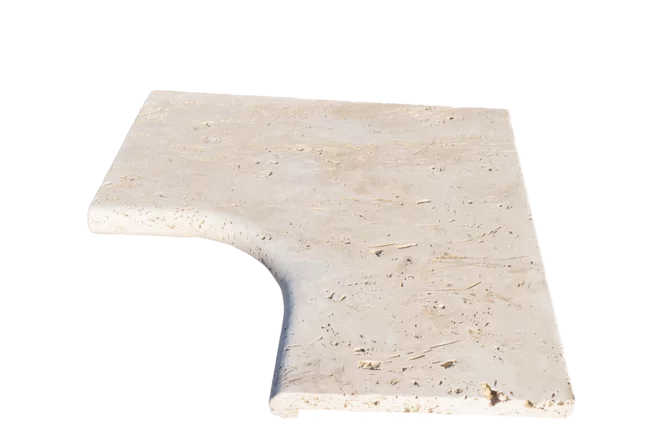 Travertin ATR22 bazénový lem - vnitřní roh