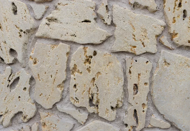 Travertin ATR55 děrovaný kamenný obklad/dlažba