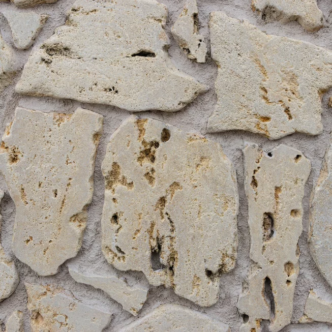 Travertin ATR55 děrovaný kamenný obklad/dlažba