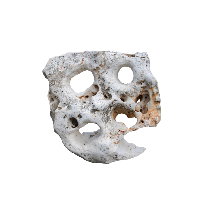 Travertin děravý TR51 podpílený solitérní kámen