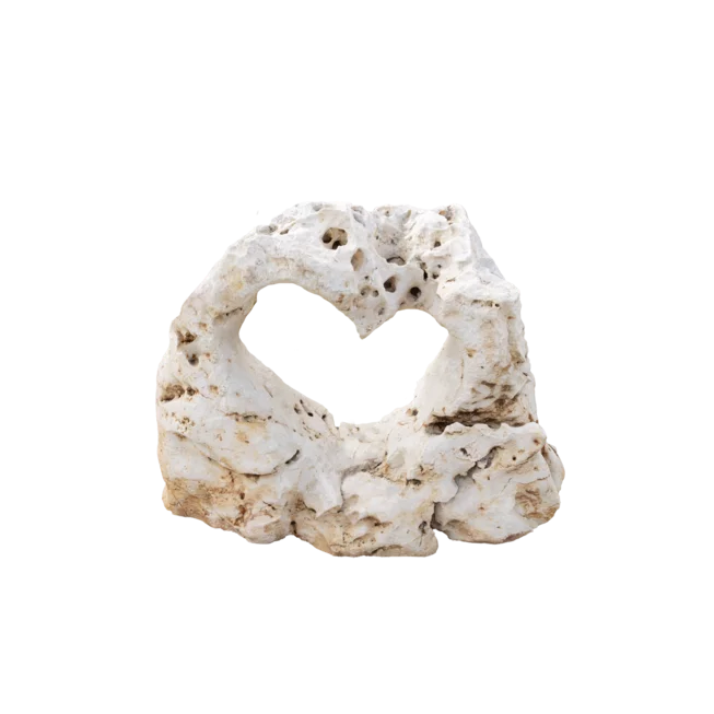 Travertin děravý TR51 podřezaný solitérní kámen