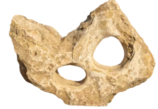 Travertin děravý TR51 podřezaný solitérní kámen