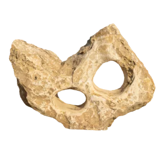 Travertin děravý TR51 podřezaný solitérní kámen