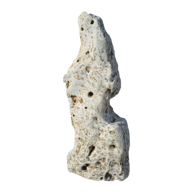 Travertin omílaný ATR51 podřezaný solitérní kámen