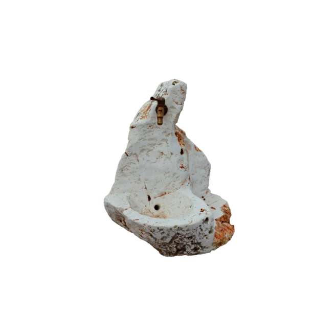 Travertin “S“ TR51 fontána z kamene/umyvadlo