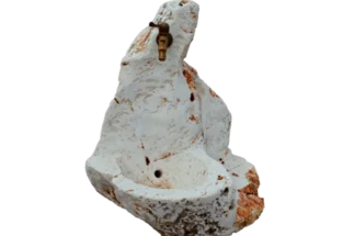 Travertin “S“ TR51 fontána z kamene/umyvadlo