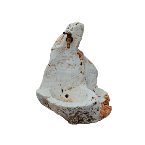 Travertin “S“ TR51 fontána z kamene/umyvadlo