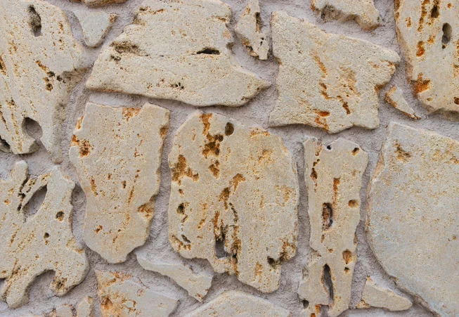 Travertin SAND ATR51 děrovaný kamenný obklad/dlažba