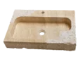 Travertin umyvadlo leštěné hranaté TR22