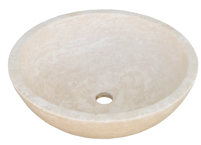 Travertin umyvadlo leštěné TR22