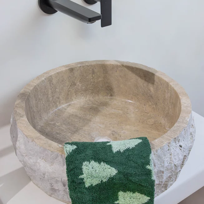 Travertin umyvadlo NATURA BLUE SKY TR73