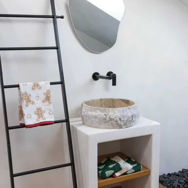 Travertin umyvadlo NATURA BLUE SKY TR73