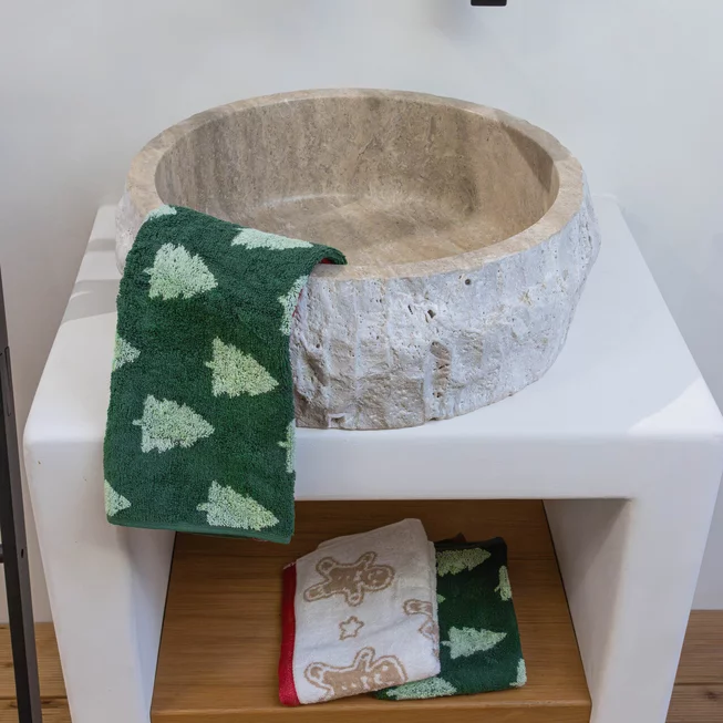 Travertin umyvadlo NATURA BLUE SKY TR73