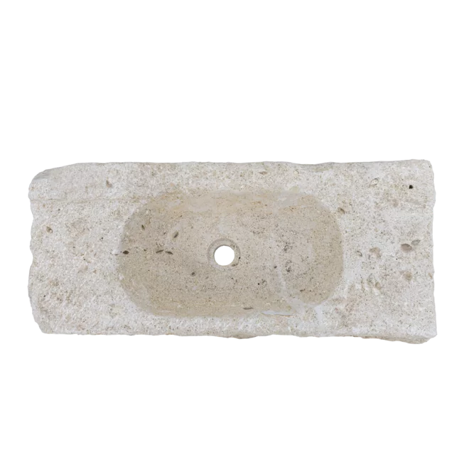 Travertin umyvadlo TR51 s odkládacím prostorem