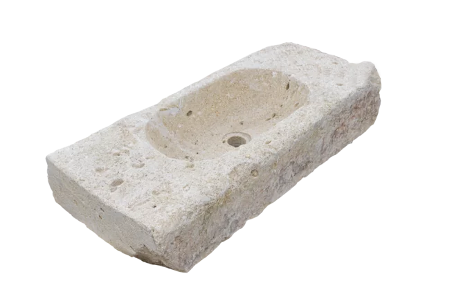 Travertin umyvadlo TR51 s odkládacím prostorem