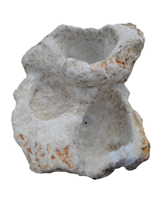 Travertin vodopád “S“ TR51 fontána z kamene/umyvadlo