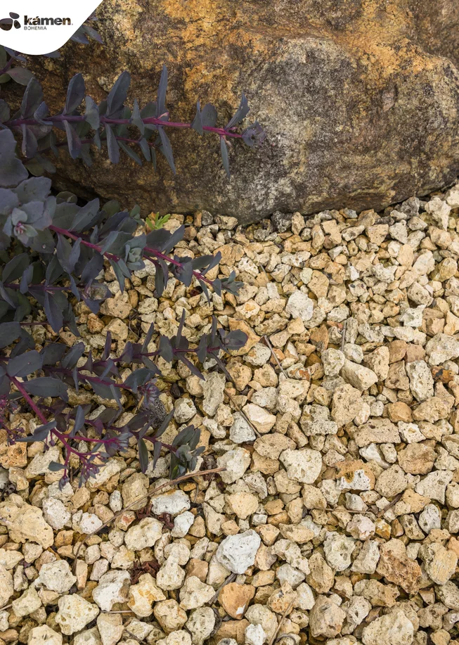 Tufa T25 dekorační štěrk/okrasné kamenivo