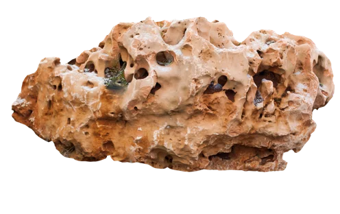 Vápenec děrovaný V55 solitérní kámen